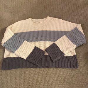 Striped blue sweater moon & Madison size medium